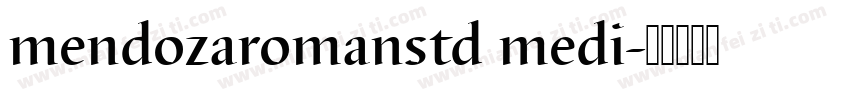 mendozaromanstd medi字体转换